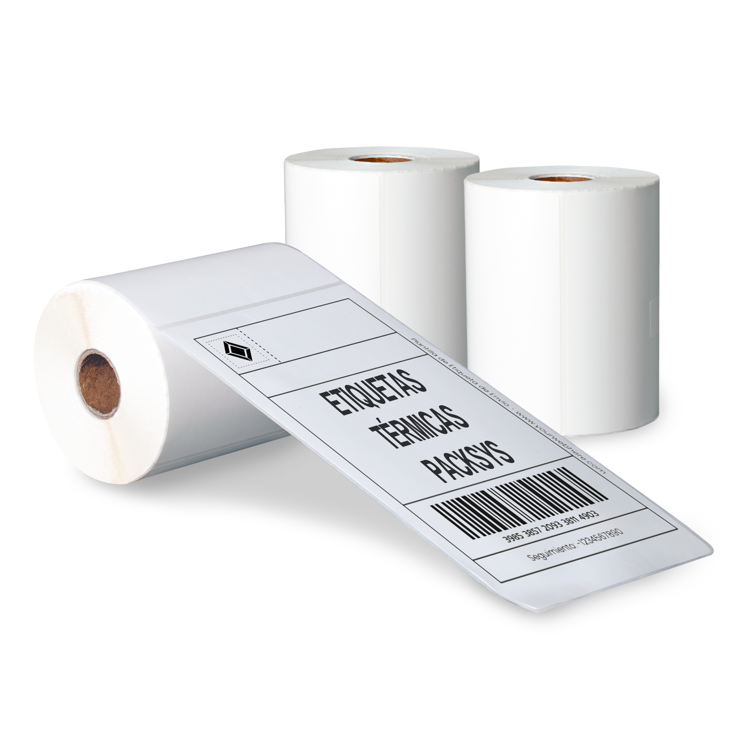 Rollo de Etiquetas Térmicas Adhesivas 4" X 8"